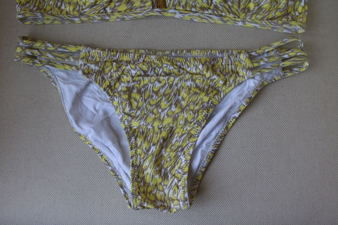 MELISSA ODABASH BALI YELLOW PRINT BIKINI UK 10/14 - Image 8
