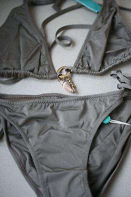 MELISSA ODABASH BEIGE TRUFFLE CORSICA HALTER BIKINI UK 12/10 - Image 5