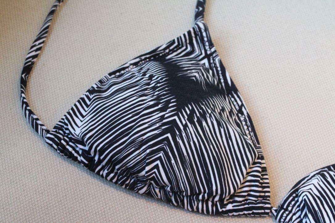 MELISSA ODABASH BLACK AND WHITE GRAPHIC BIKINI UK 10/14 - Image 5
