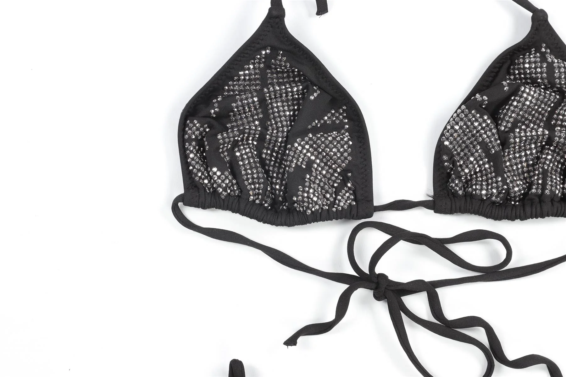 MELISSA ODABASH BLACK BIKINI UK 10-14 - Image 3