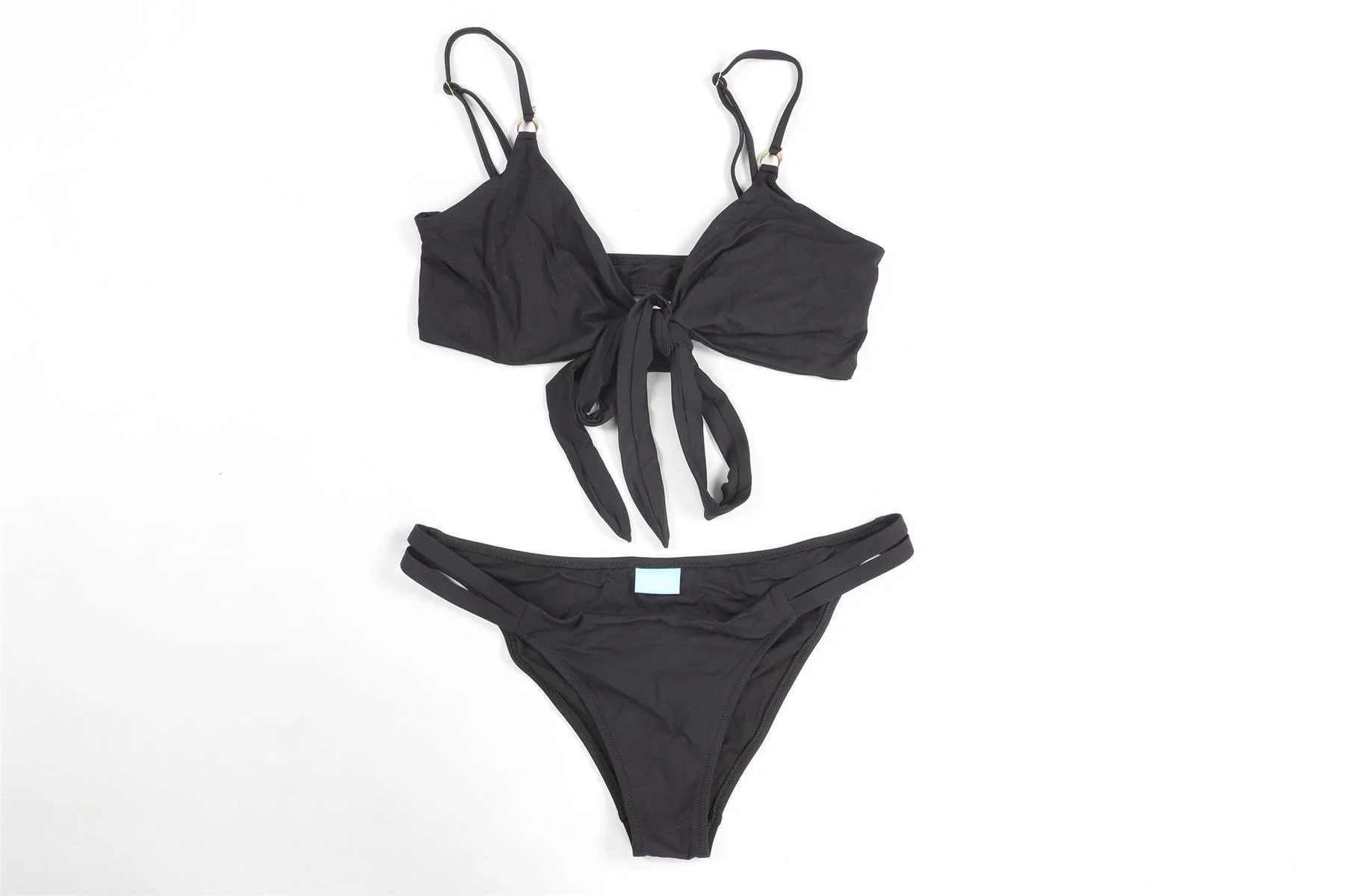 MELISSA ODABASH BLACK BIKINI UK 12-14 - Image 2