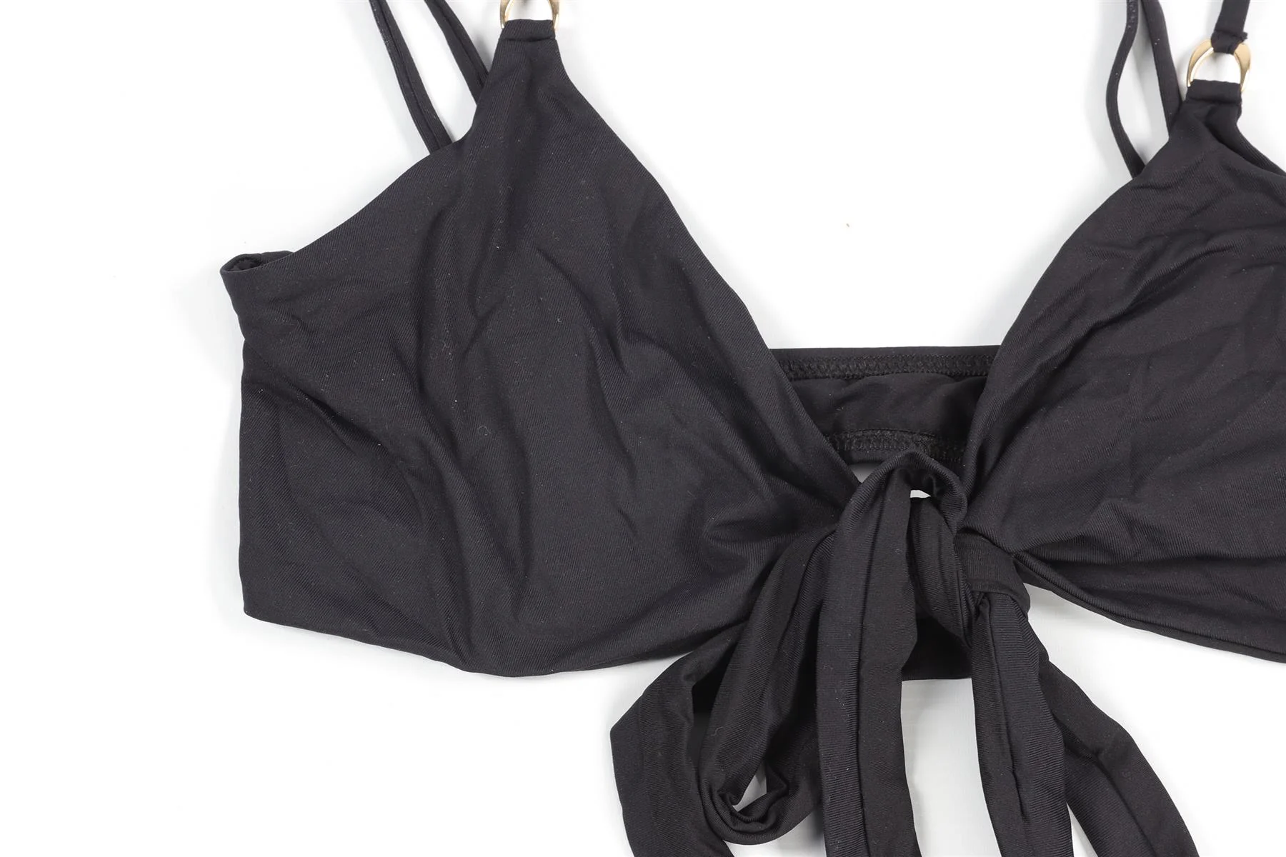 MELISSA ODABASH BLACK BIKINI UK 12-14 - Image 3