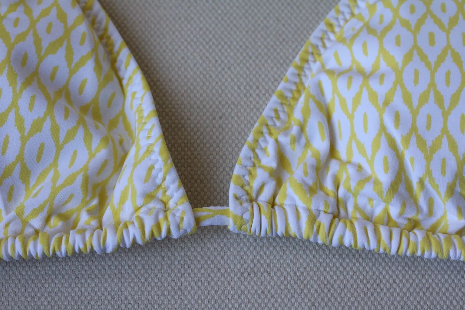 MELISSA ODABASH CANCUN YELLOW PRINT BIKINI UK 10/14 - Image 2