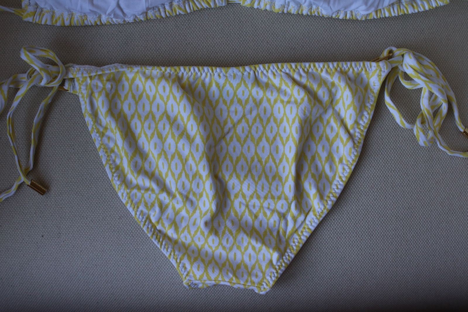 MELISSA ODABASH CANCUN YELLOW PRINT BIKINI UK 10/14 - Image 8