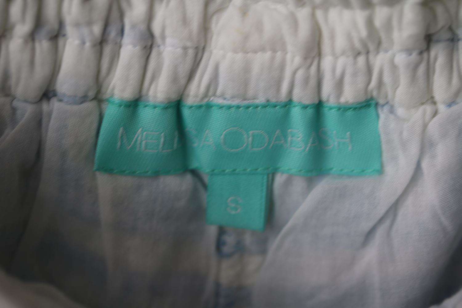 MELISSA ODABASH CAROLINA BLUE EMBROIDERED SHORTS SMALL - Image 7