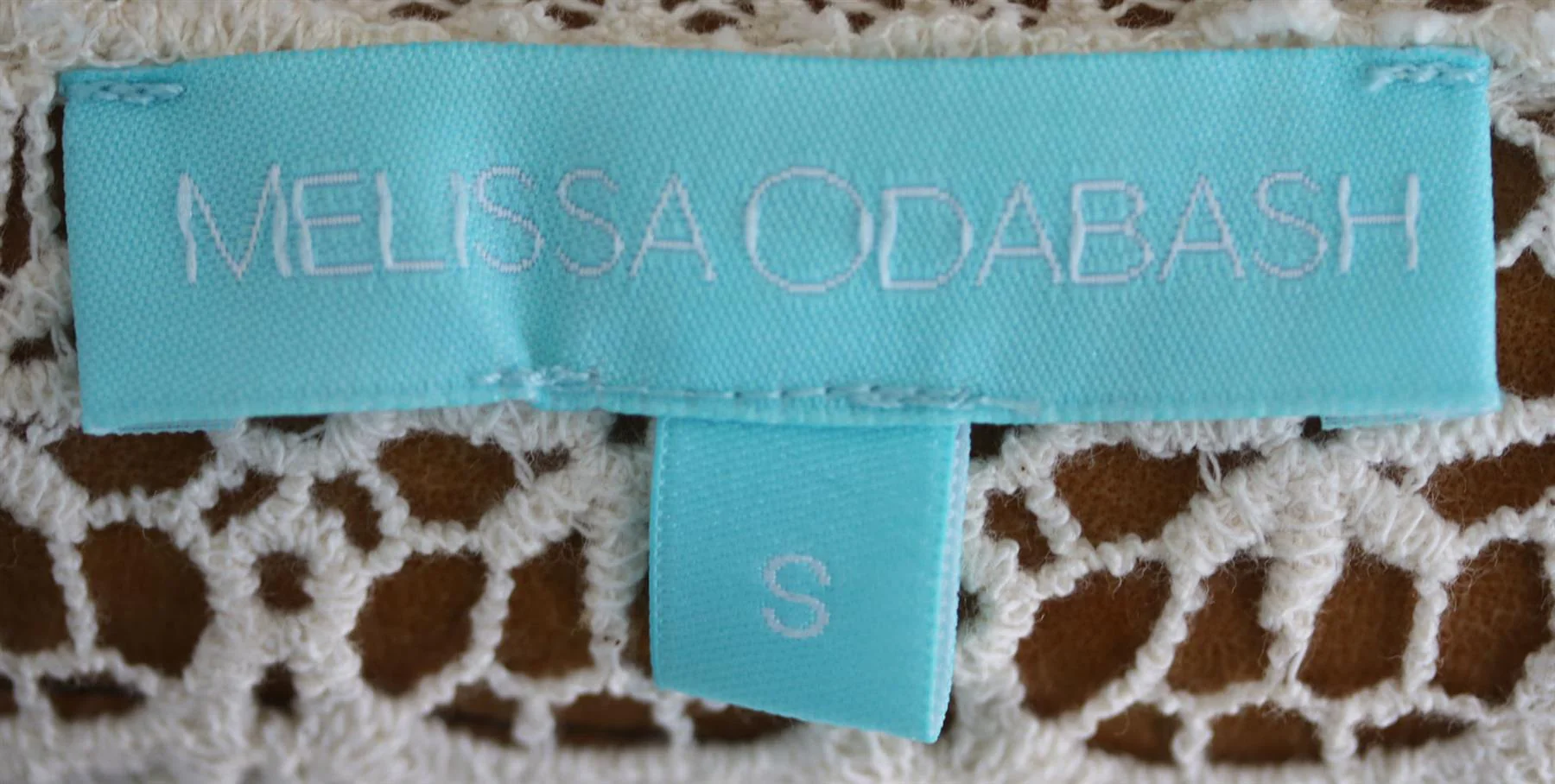 MELISSA ODABASH CAROLINE CROCHET COTTON ROBE SMALL - Image 5