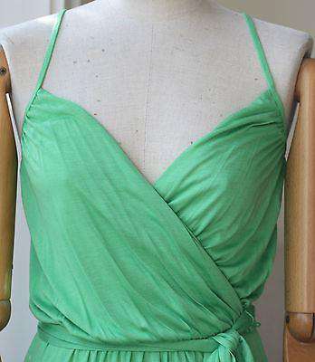 MELISSA ODABASH COVERUP GREEN ZOE KAFTAN MAXI DRESS SMALL - Image 4