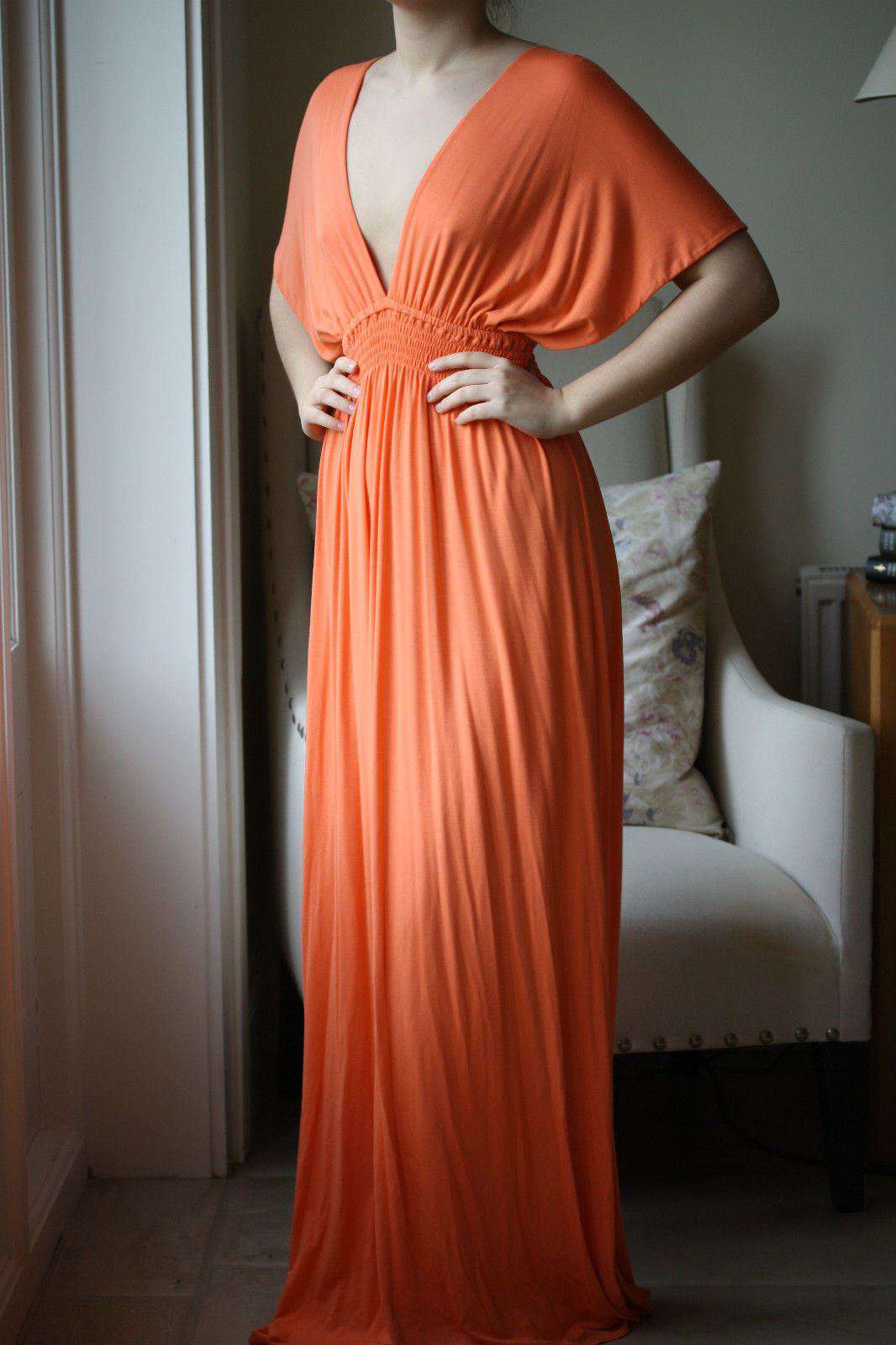 MELISSA ODABASH COVERUP KAFTAN MAXI DRESS SMALL - Image 2