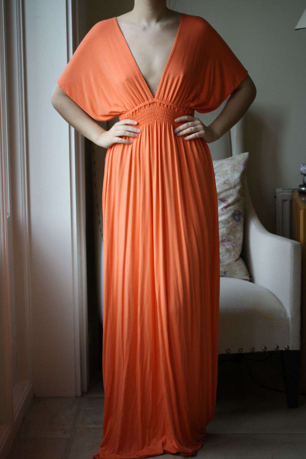 MELISSA ODABASH COVERUP KAFTAN MAXI DRESS SMALL - Image 4