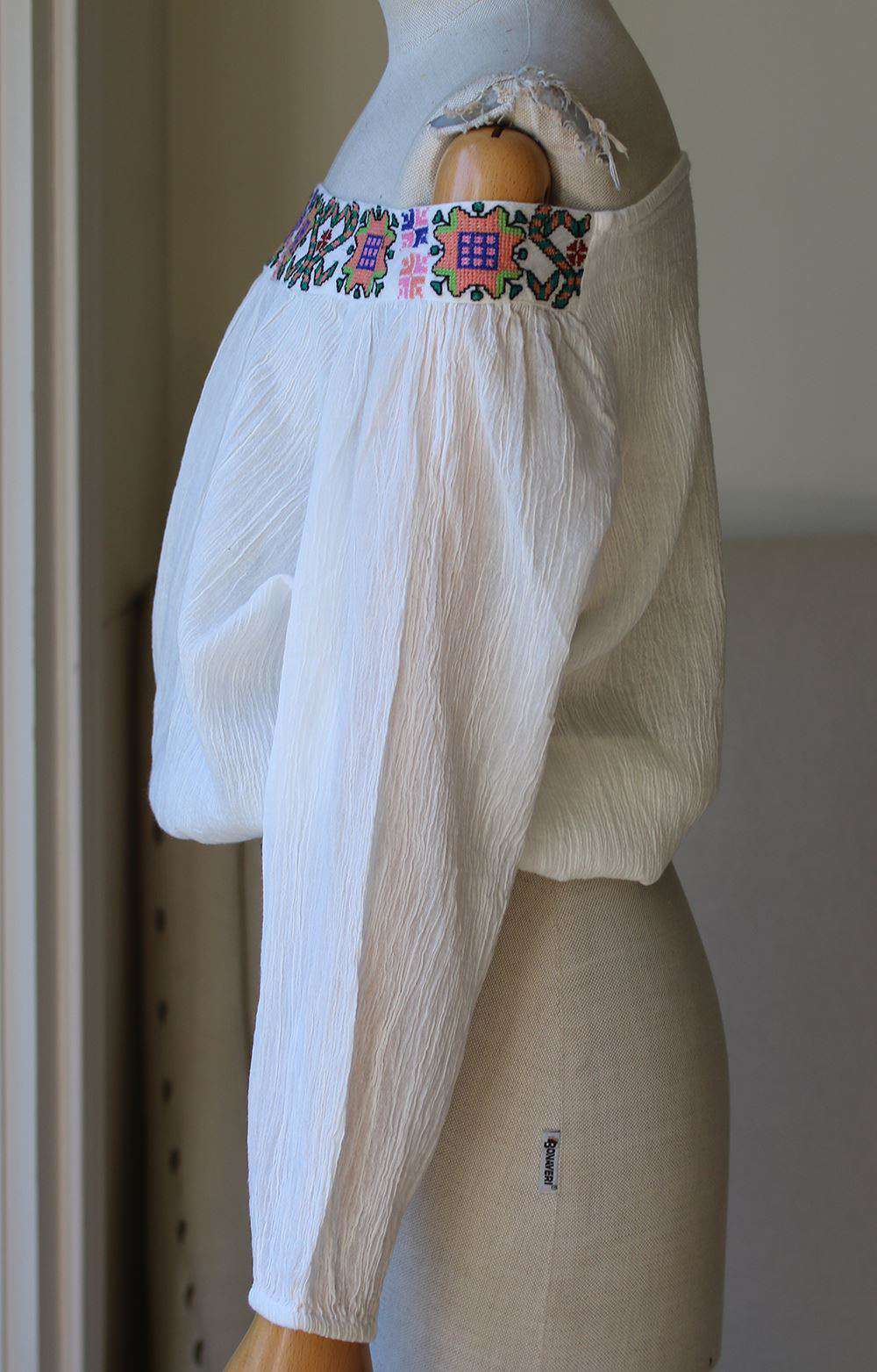 MELISSA ODABASH DAISY OFF-THE-SHOULDER EMBROIDERED TOP SMALL - Image 4