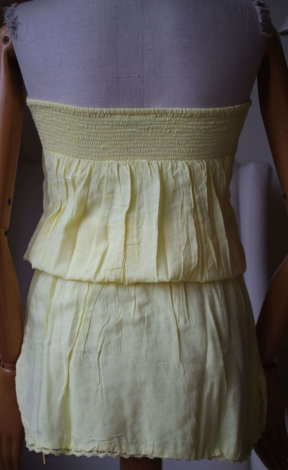 MELISSA ODABASH DRU EMBROIDERED BANDEAU DRESS SMALL - Image 4