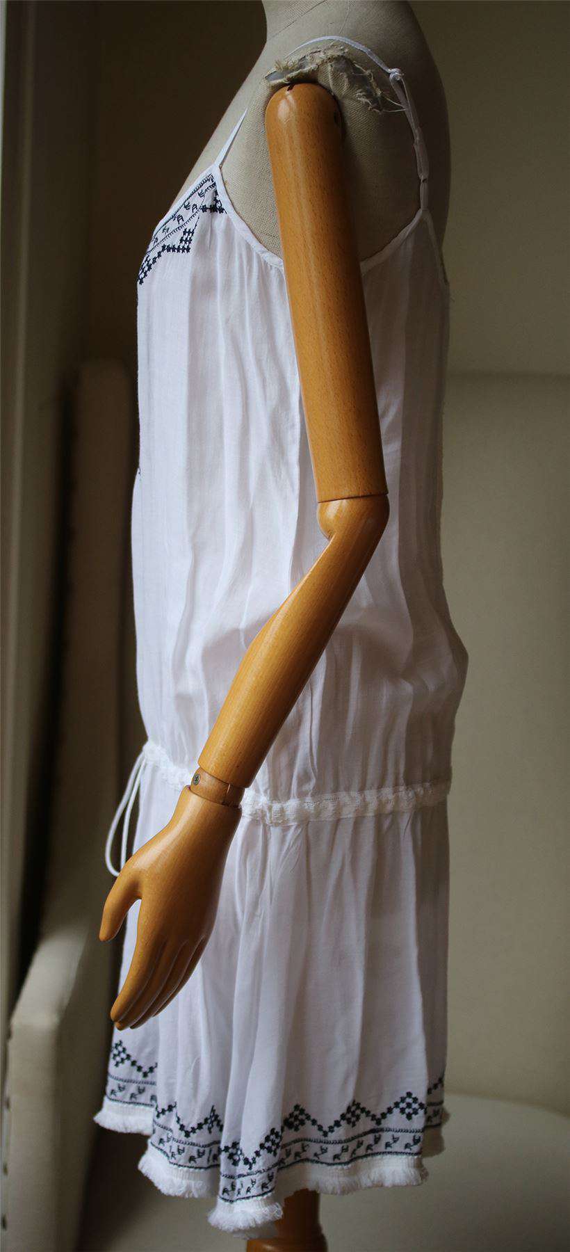 MELISSA ODABASH EMBROIDERED VOILE DRESS SMALL - Image 2