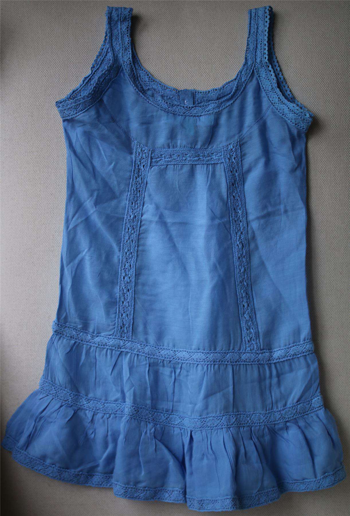 MELISSA ODABASH GIRLS BLUE EMBROIDERED COTTON DRESS 4 YEARS - Image 2