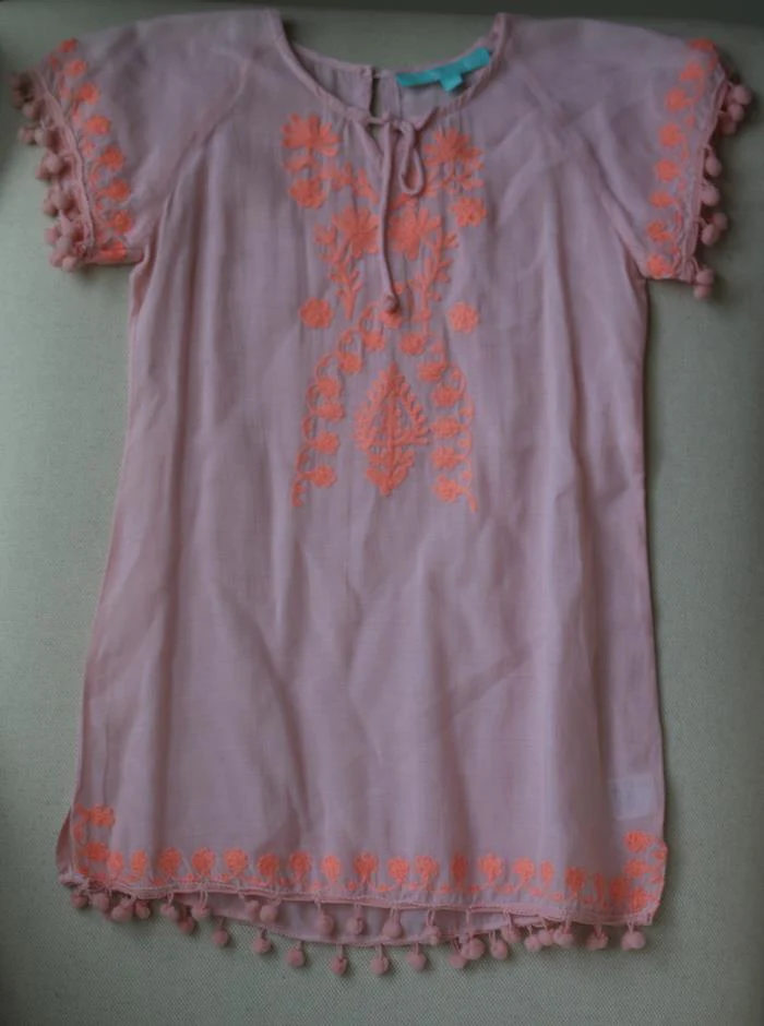 MELISSA ODABASH GIRLS PINK SOPHIA KAFTAN 4 YEARS - Image 2