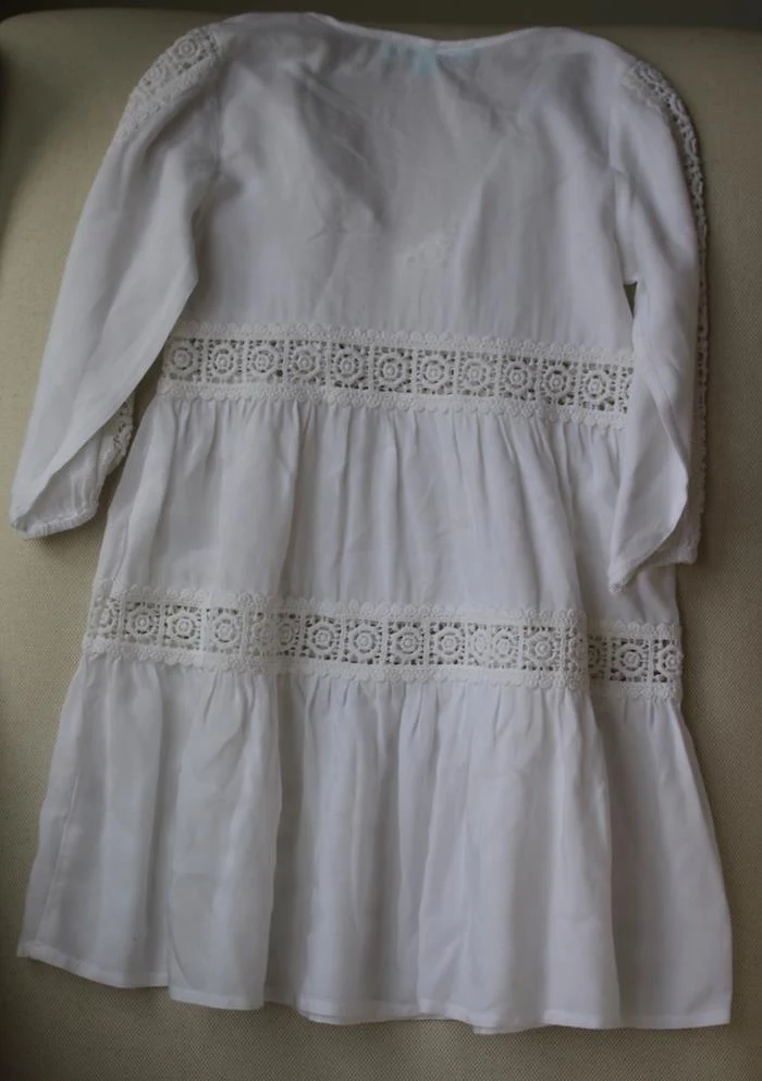 MELISSA ODABASH GIRLS WHITE BEACH DRESS 4 YEARS - Image 3