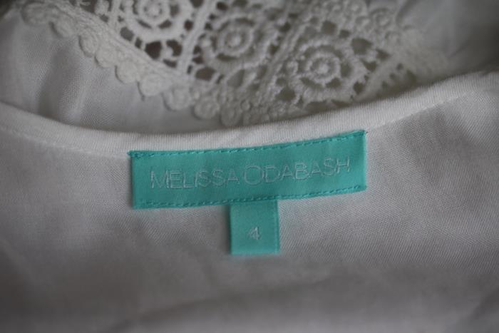 MELISSA ODABASH GIRLS WHITE BEACH DRESS 4 YEARS - Image 4