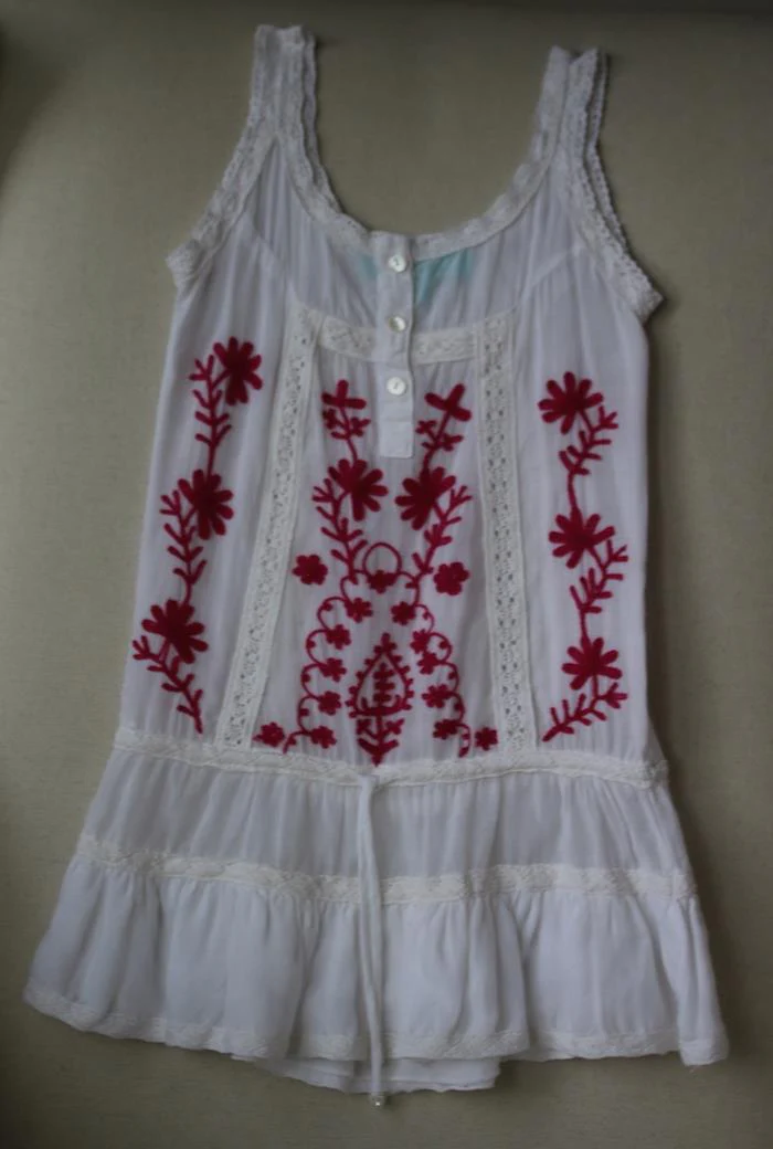 MELISSA ODABASH GIRLS WHITE EMBROIDERED JAZ DRESS 4 YEARS - Image 2