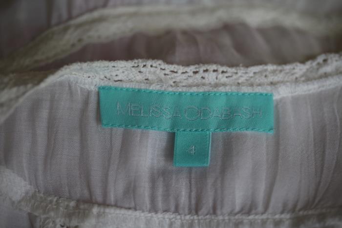 MELISSA ODABASH GIRLS WHITE EMBROIDERED JAZ DRESS 4 YEARS - Image 4