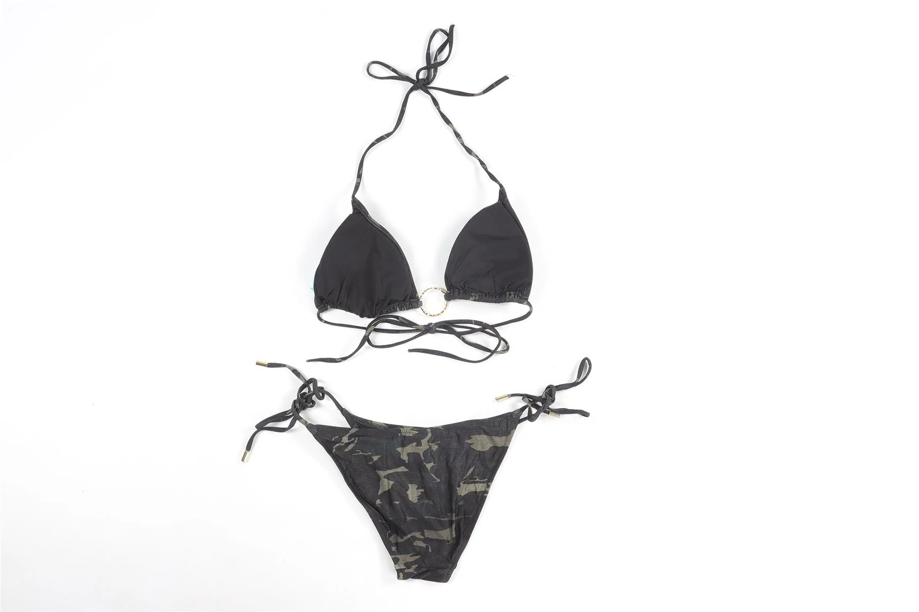 MELISSA ODABASH GREEN BIKINI UK 12-16 - Image 4