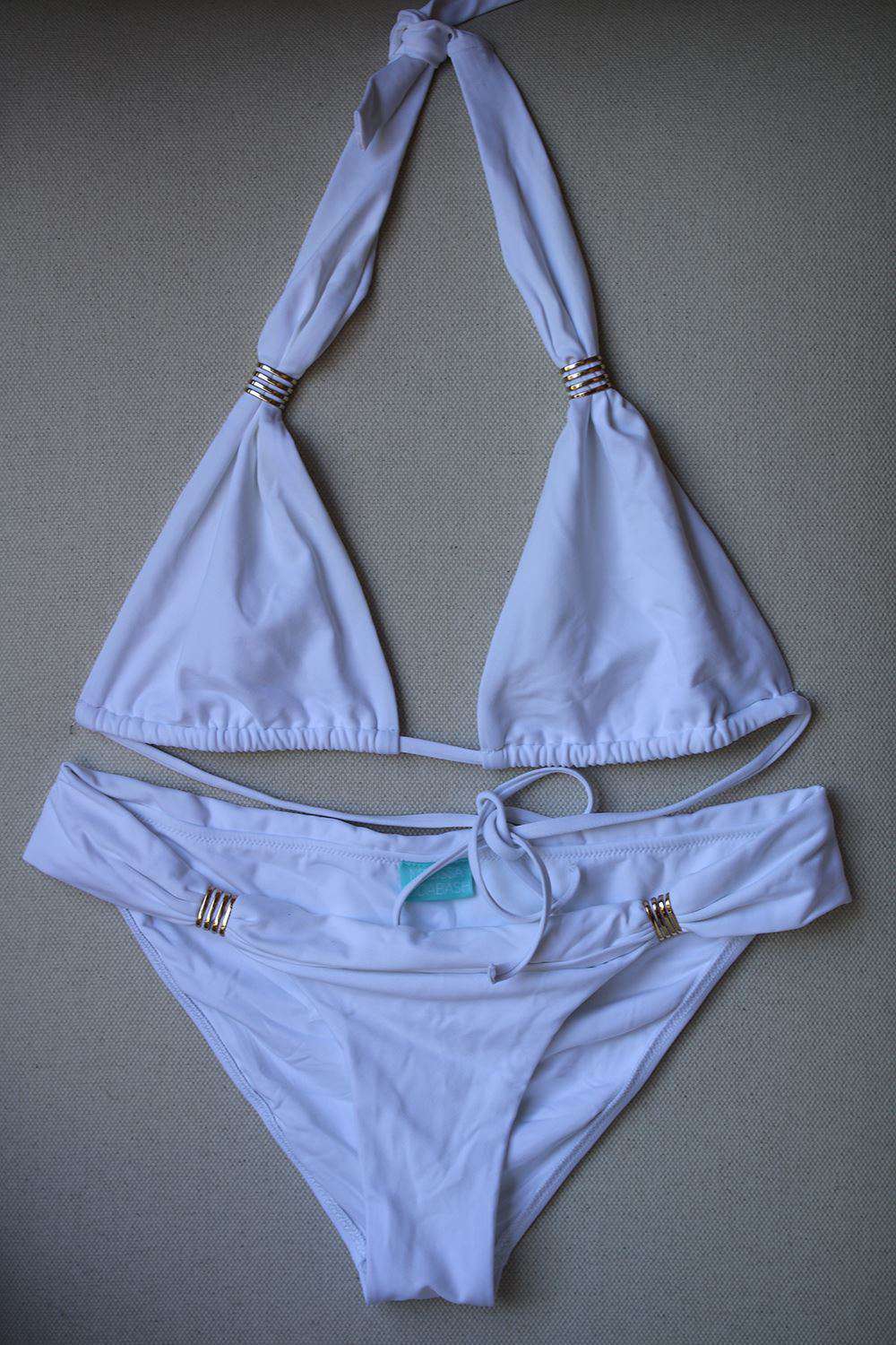 MELISSA ODABASH GRENADA WHITE BIKINI UK 10/14 - Image 3