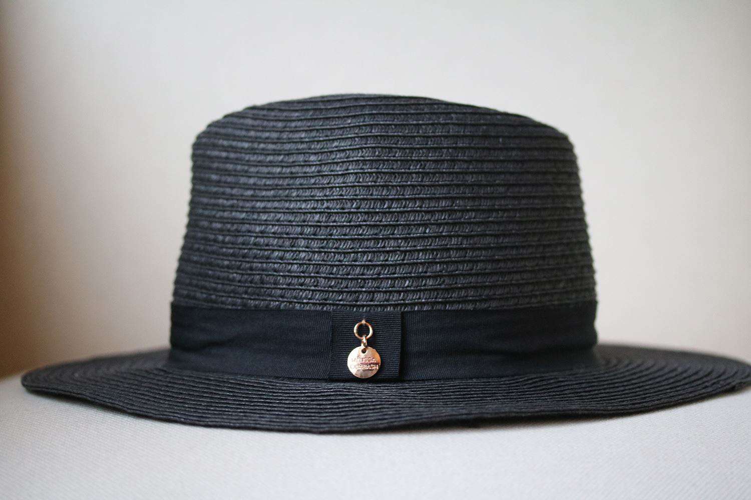 MELISSA ODABASH GROSGRAIN-TRIM WOVEN PAPER FEDORA HAT - Image 3