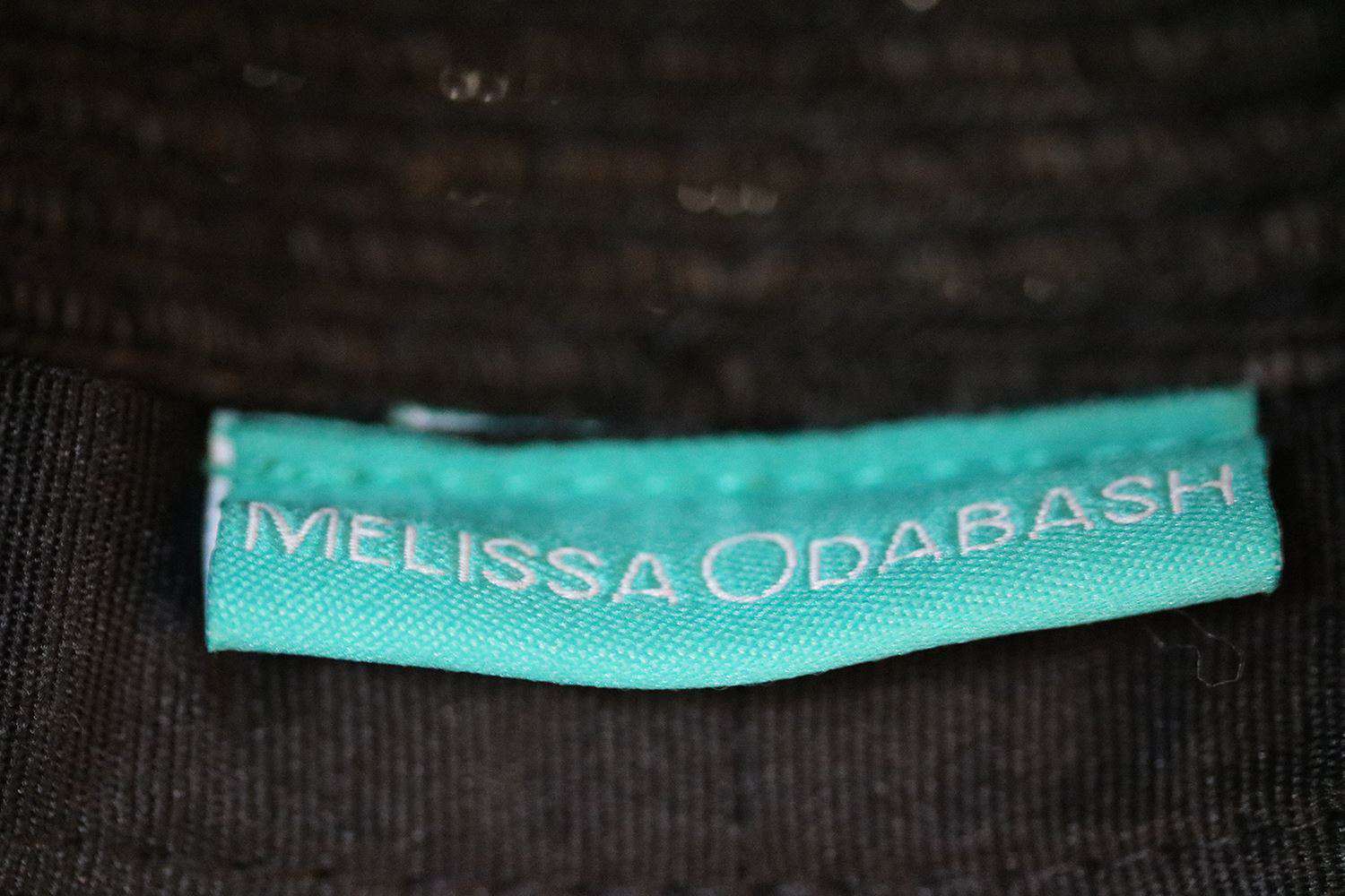 MELISSA ODABASH GROSGRAIN-TRIM WOVEN PAPER FEDORA HAT - Image 4