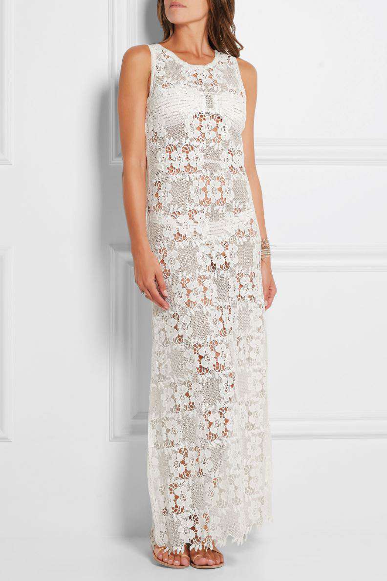 MELISSA ODABASH JAMIE LACE MAXI DRESS SMALL - Image 2