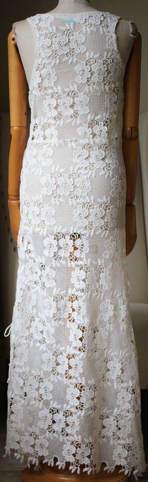 MELISSA ODABASH JAMIE LACE MAXI DRESS SMALL - Image 7