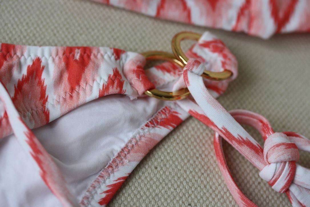 MELISSA ODABASH JANEIRO IKAT CORAL BIKINI UK 10/12 - Image 8