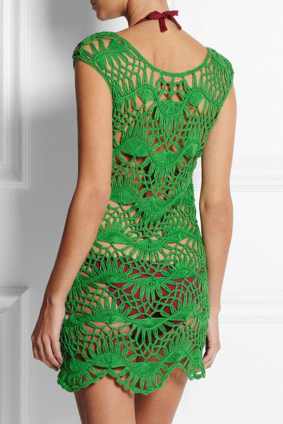 MELISSA ODABASH + JULIEN MACDONALD CINDY CROCHET BEACH DRESS SMALL - Image 2