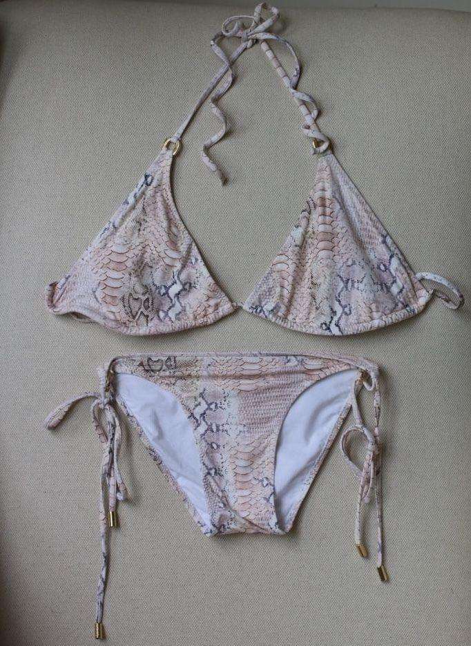 MELISSA ODABASH KEY WEST SNAKE PRINT BIKINI UK 10/16 - Image 3