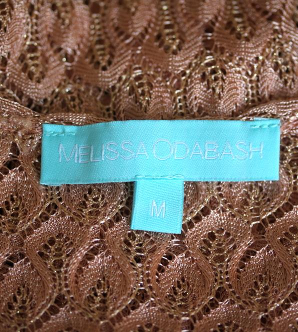 MELISSA ODABASH KHLOE CROCHET KNIT MINI DRESS MEDIUM - Image 5