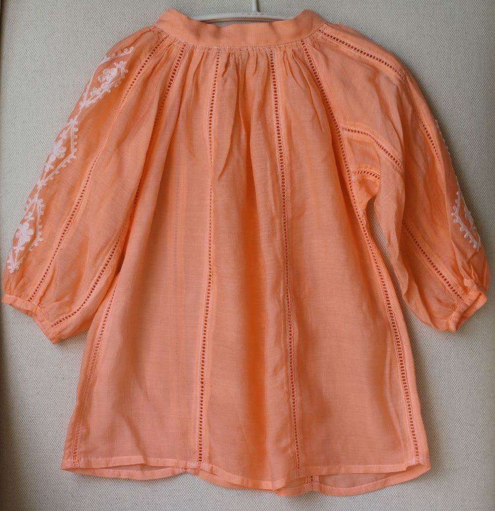 MELISSA ODABASH KIDS BABY ALIYA ORANGE WHITE TOP 4 YEARS - Image 2