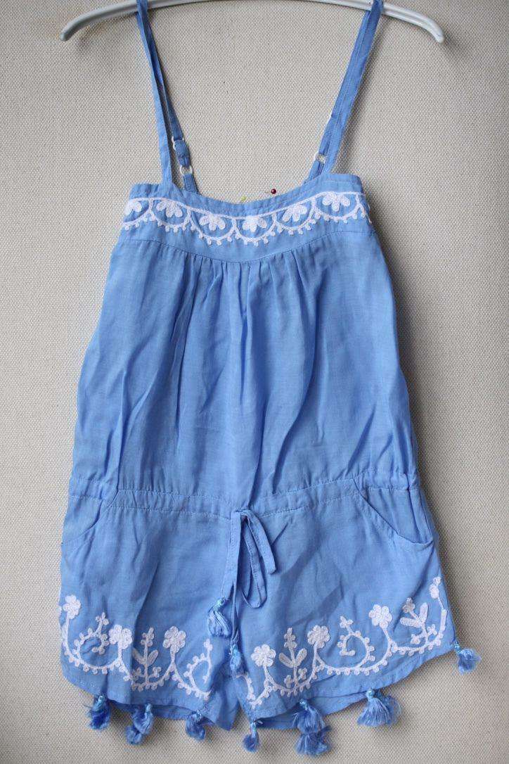 MELISSA ODABASH KIDS BABY EISHA BLUE PLAYSUIT ROMPER 4 YEARS - Image 5