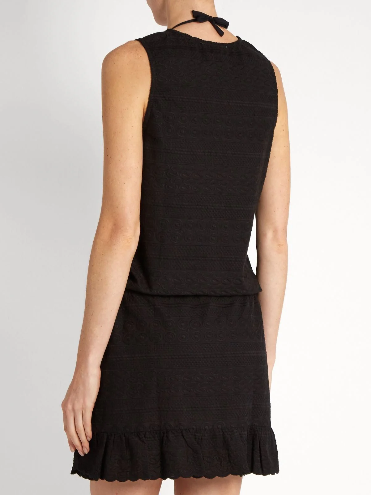 MELISSA ODABASH LAYLA EMBROIDERED COTTON DRESS SMALL - Image 8
