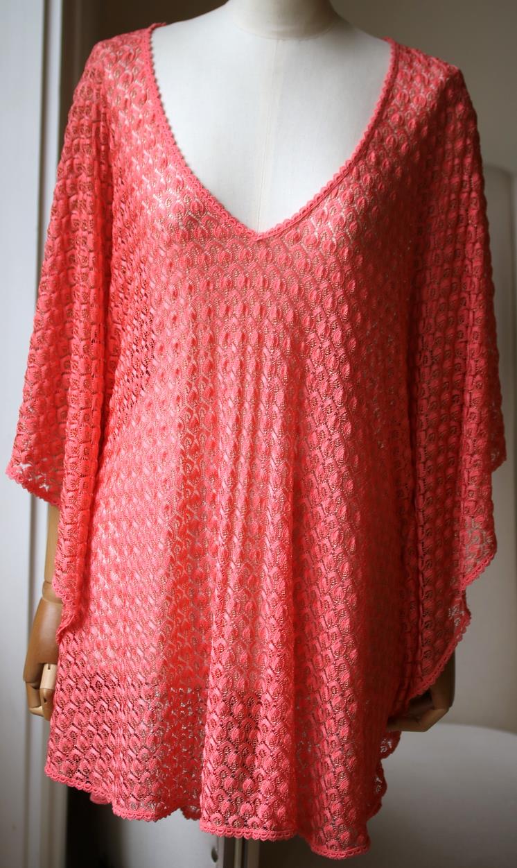 MELISSA ODABASH MADISON CROCHET KNIT COVERUP ONE SIZE - Image 2