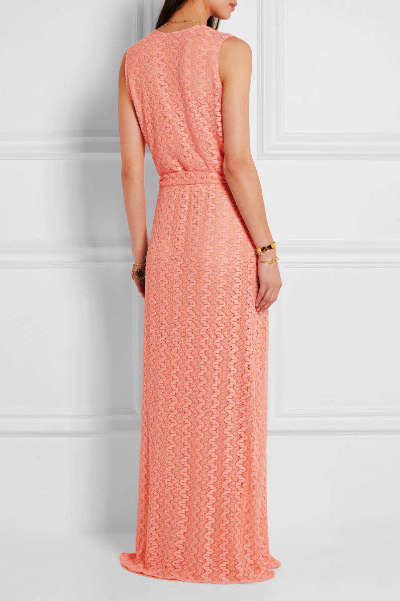 MELISSA ODABASH MELISSA CROCHETED MAXI DRESS SMALL - Image 2