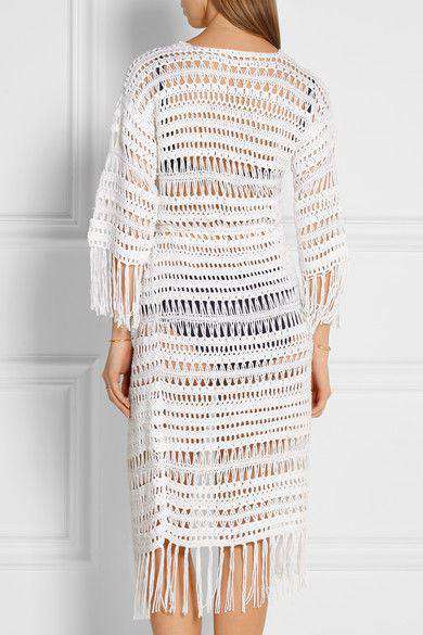 MELISSA ODABASH NAOMI CROCHET COVER-UP CARDIGAN ONE SIZE - Image 3