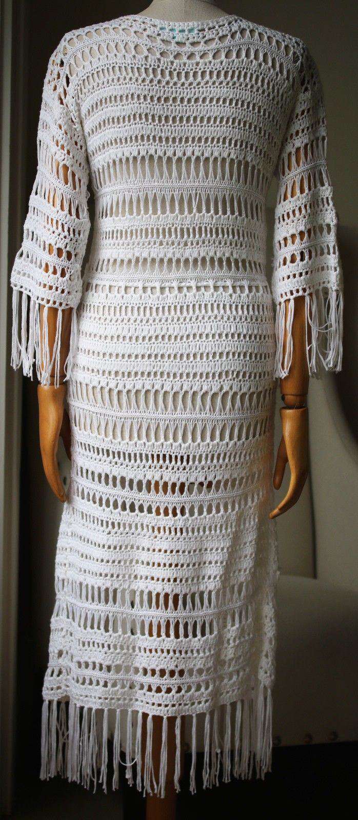 MELISSA ODABASH NAOMI CROCHET COVER-UP CARDIGAN ONE SIZE - Image 7