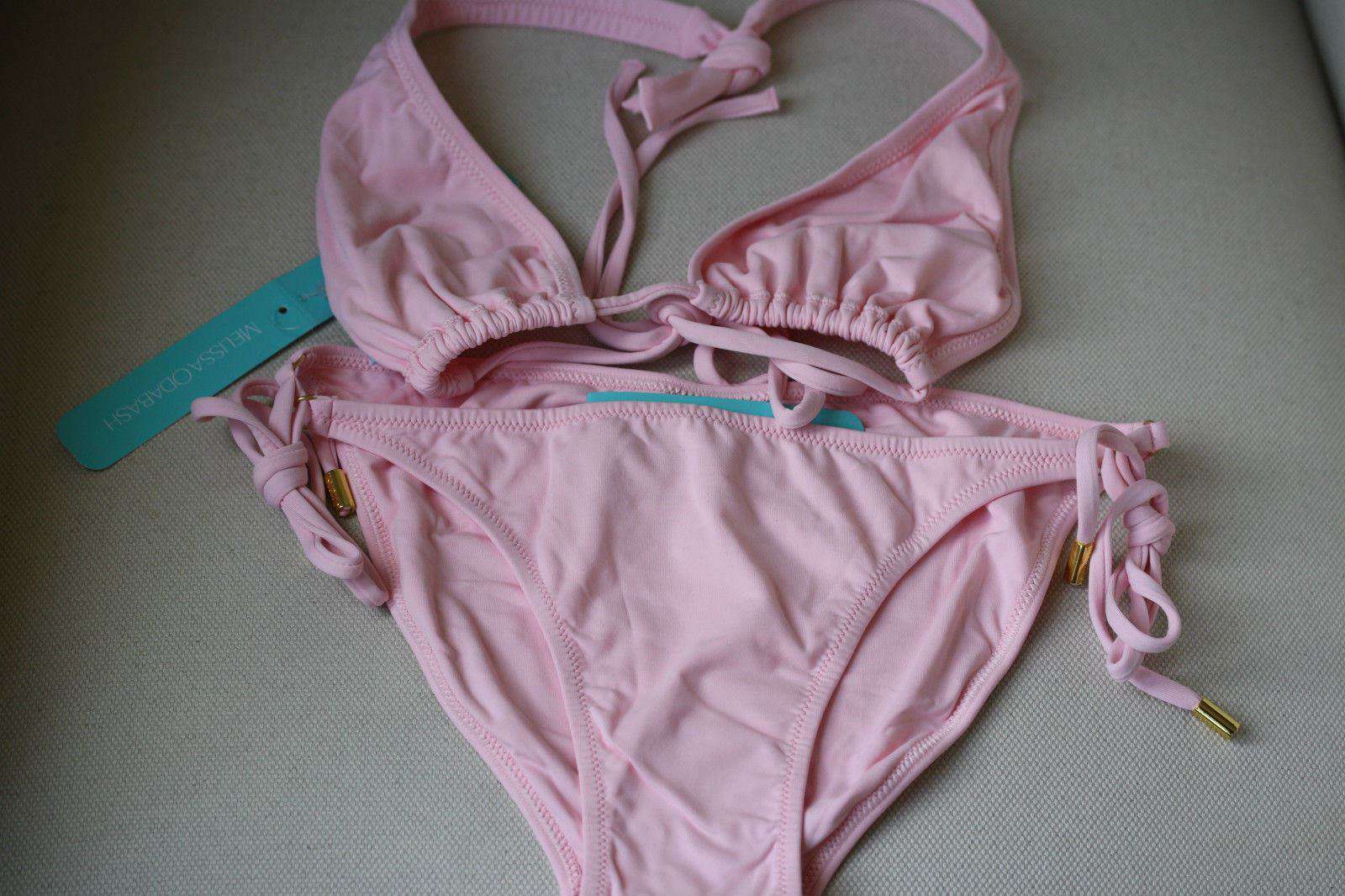 MELISSA ODABASH PINK BRIDESMAID HEN PARTY BIKINI IT 42 UK 10 - Image 3