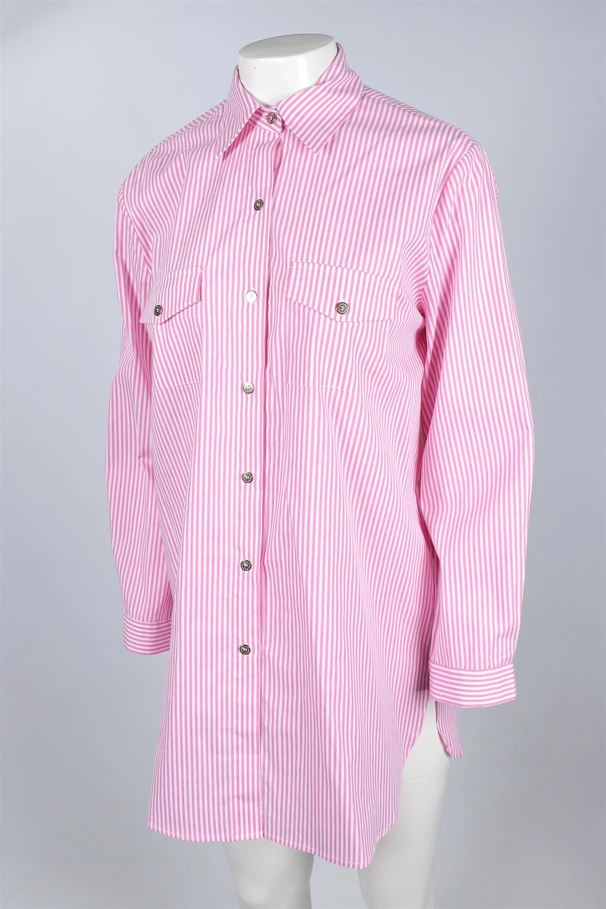 MELISSA ODABASH PINK COTTON SHIRT MEDIUM - Image 3