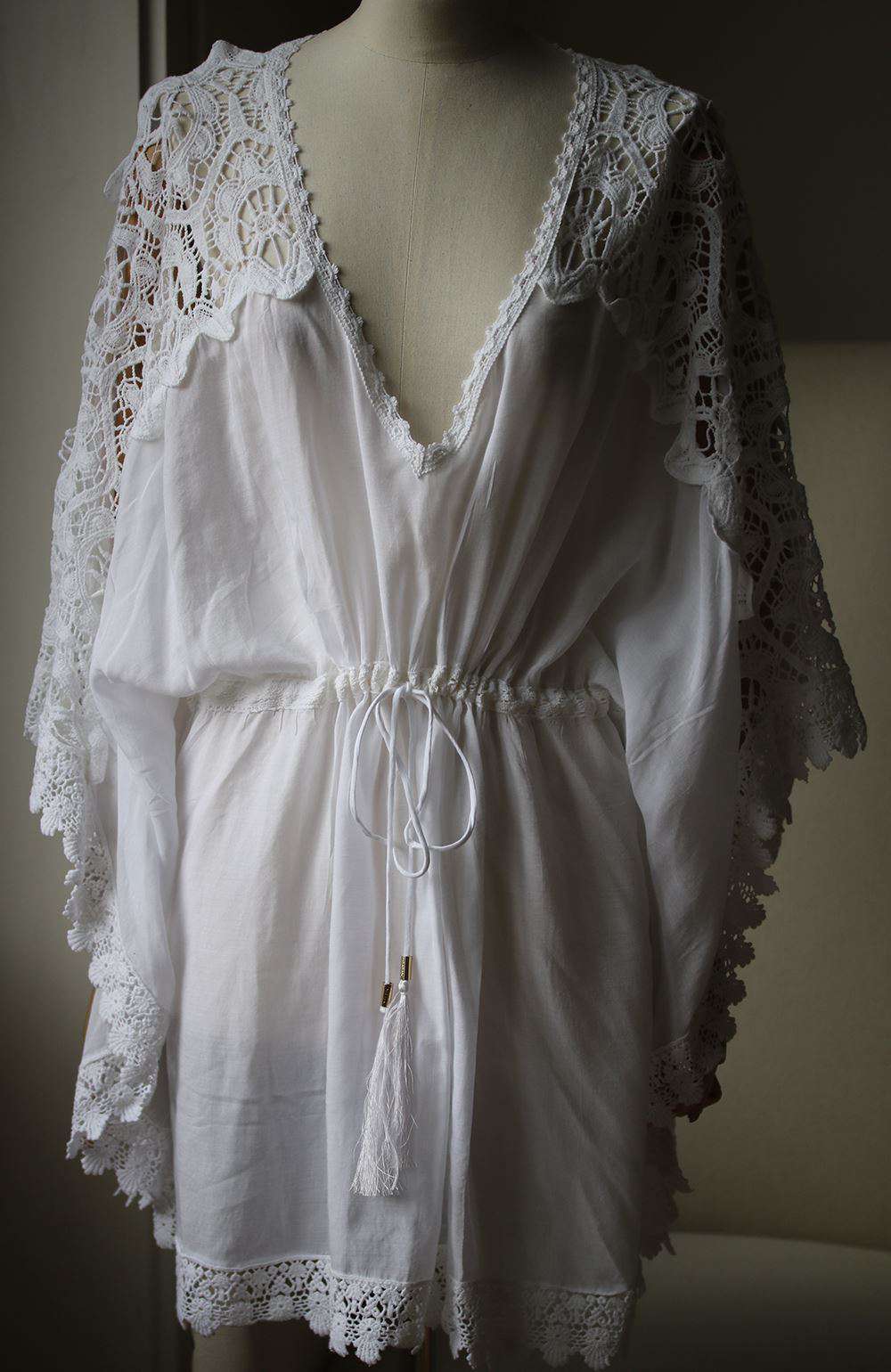 MELISSA ODABASH ROBY MACRAMÉ-LACE TRIMMED DRESS ONE SIZE - Image 4