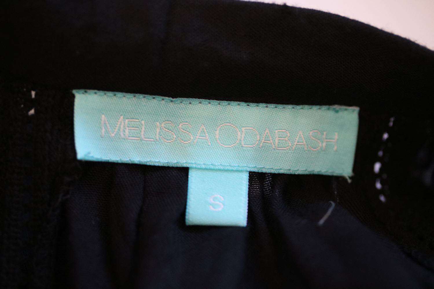 MELISSA ODABASH SIENNA EMBROIDERED LONG DRESS SMALL - Image 3