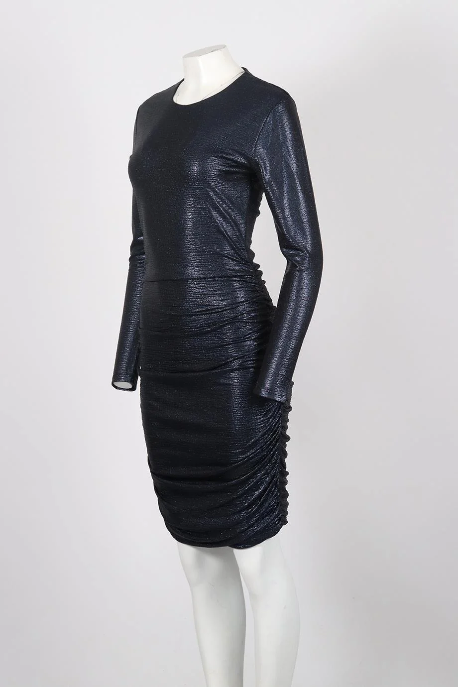MELISSA ODABASH STRETCH JERSEY MINI DRESS MEDIUM - Image 3