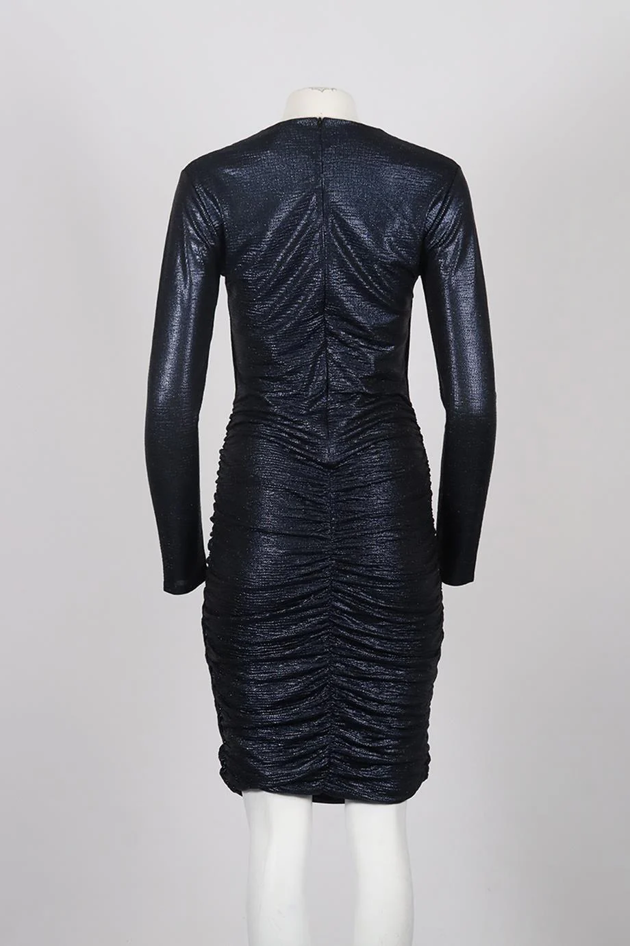 MELISSA ODABASH STRETCH JERSEY MINI DRESS MEDIUM - Image 4
