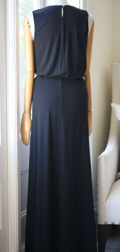 MELISSA ODABASH TALIA BLACK MAXI DRESS SMALL - Image 6