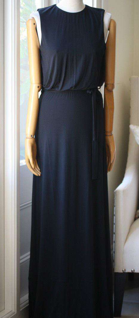 MELISSA ODABASH TALIA BLACK MAXI DRESS SMALL - Image 7