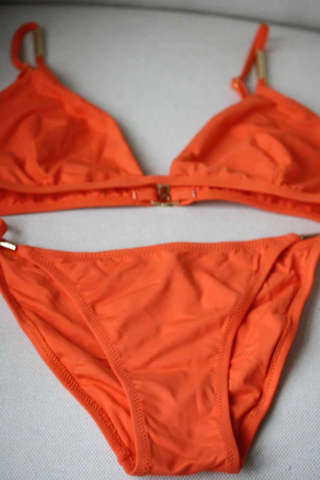 MELISSA ODABASH VERONA ORANGE BIKINI UK 10/14 - Image 2