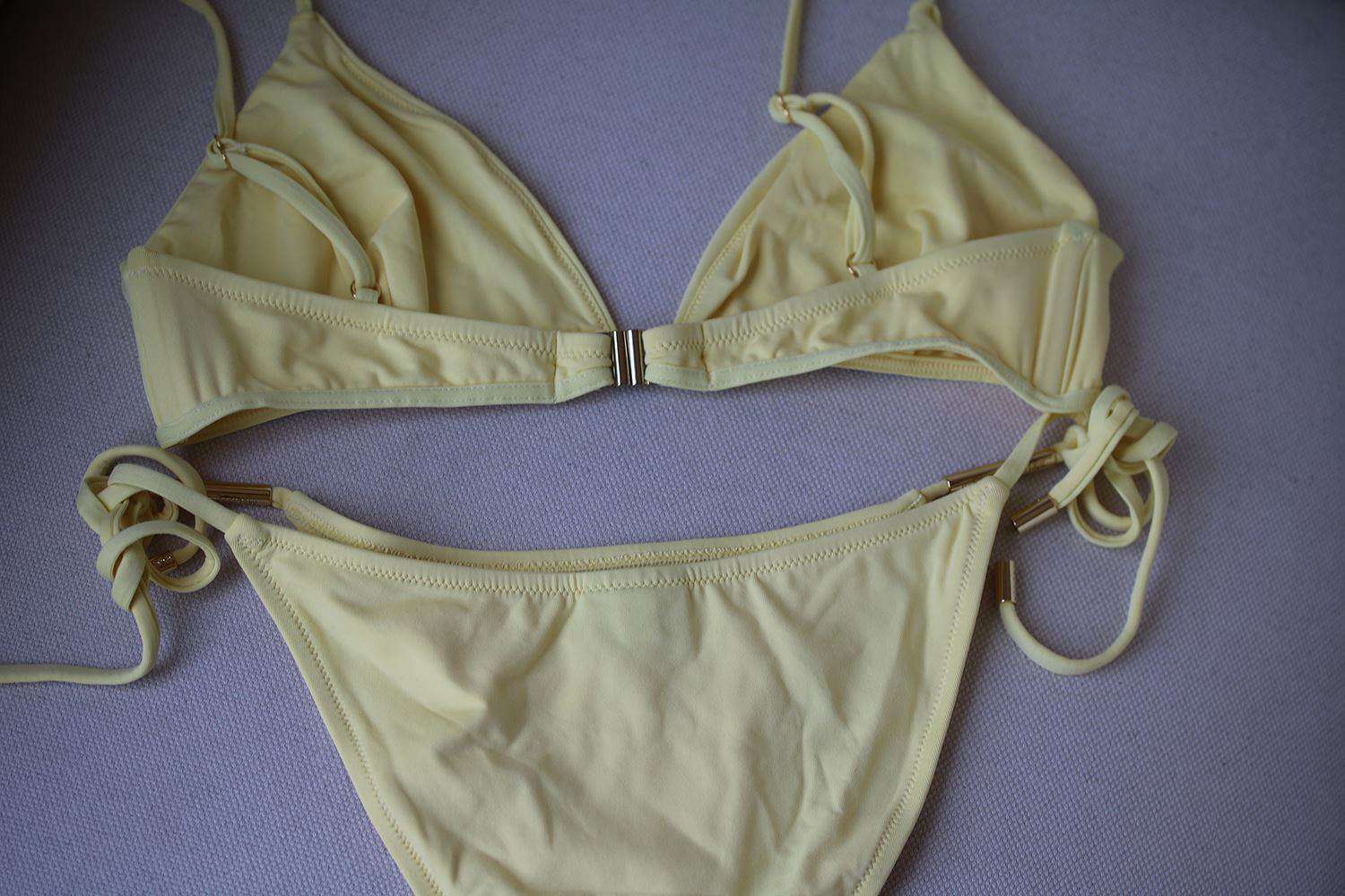 MELISSA ODABASH VERONA TRIANGLE YELLOW BIKINI UK 10/14 - Image 6