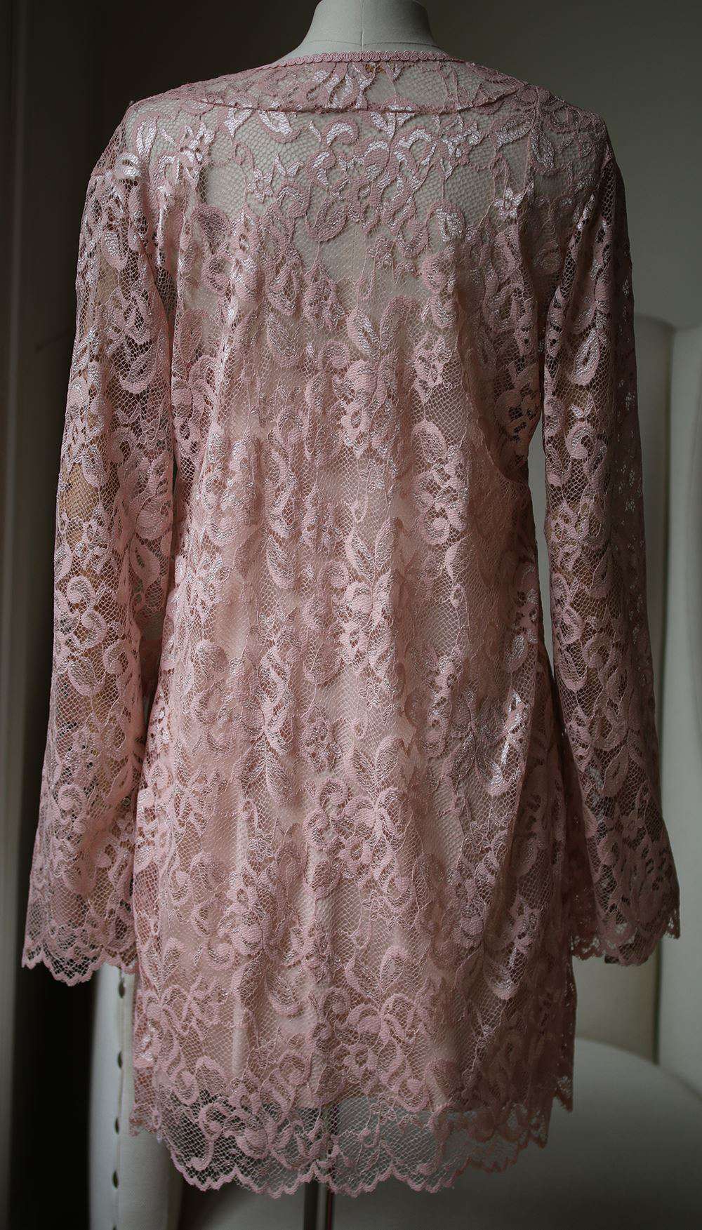 MELISSA ODABASH WELCH LACE V-NECK DRESS MEDIUM - Image 3